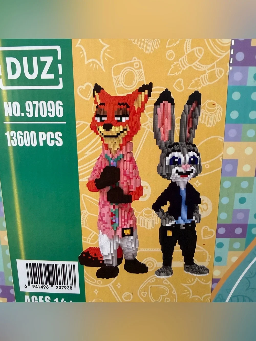 Zootopia Building Blocks 3D Nick Wilde Judy Hopps - BRAND NEW